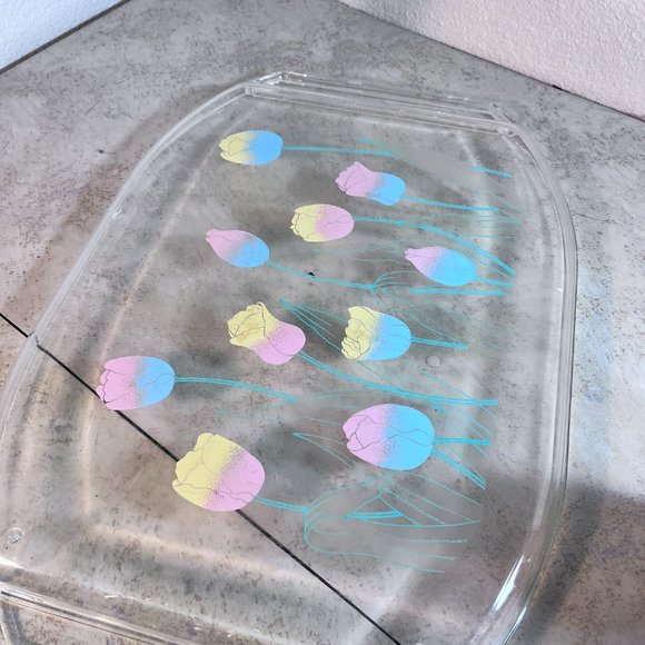 Set of Culver Tulip Acrylic Serving Tray Pitcher Tumblers - Picture 9 of 10